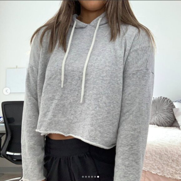 American Eagle‎ cropped hoodie Abercrombie Aerie Old Navy Madewell sweatshirt - Picture 1 of 6